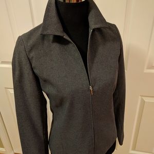 New York & Co front zip suit jacket